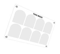 SECFOU Tableau Blanc pour Réfrigérateur Magnétique en Acrylique Transparent, Effaçable à Sec, Facile à Coller, pour Planning Hebdomadaire et Mémo la Cuisine