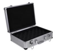 SECFOU Valise sans Bavure en Alliage D'aluminium de Rangement pour Outils Argenté, Design Sécurisé Portable Usage à Domicile
