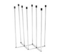Sèche-bouteilles - Support pliable à 8 broches, égouttoir à tasses peu encombrant, idéal pour les en verre, carafe à vin, verres, plan de travail de cuisine, organisation, séchage, rangement