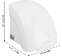 Sèche-cheveux à main 1200 W, séchage rapide en 10 secondes, ventilateur puissant, air chaud - pour la salle de bain, l'hôtel, le commerce - tension européenne 220 V