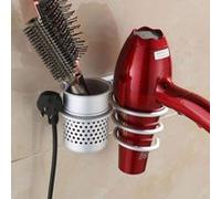 Sèche-cheveux en métal Peigne Support mural pour salle de bain plat spirale Support à Hanger Kiliaadk52 G