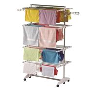 Sèche-linge à linge, hauteur réglable, 4 niveaux, 170 cm, 29 mètres de corde à linge