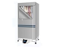 Sèche-linge électrique double couche portable, séchage efficace du linge humide en intérieur avec chauffage à air chaud intégré, étendoir à linge dans une armoire, chauffage à air chaud PTC,