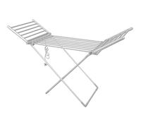 Sèche-Linge Électrique HG8069 20 Tubes Séchage Rapide Structure Compacte Et Pliable Étendoir Chauffant Pour Intérieur Blanc