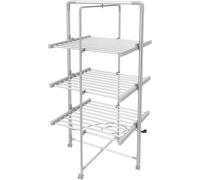 Sèche-linge électrique pliable - Sèche-linge rapide - Barres chauffantes - 143 x 72 cm - Blanc