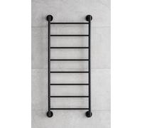 Sèche-linge électrique PMH Niklas NI2 câble 657X1462MM GAUCHE NOIR SEMI-BRILLANT NI2B-L