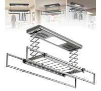 Sèche-linge électrique, télécommande, éclairage LED, technologie UV, hauteur réglable