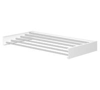 Sèche-linge mural, extensible, pliable, avec 6 barres | Blanc | 50 x 100 x 10,5 cm