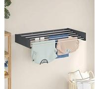 Sèche-linge mural LUNOR Belize, extensible à 100 cm, gris industriel