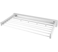 Sèche-linge mural - Montage mural - Extensible - Pliable - Aluminium - Capacité de charge 2 kg par barre - Plié 85,5 × 9,5 × 6,5 cm - Blanc