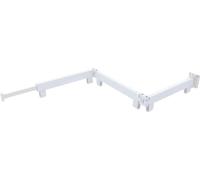 Sèche-linge mural - Séchoir à linge mural - Extensible - Triple pliable - Peu encombrant - Aluminium - Blanc