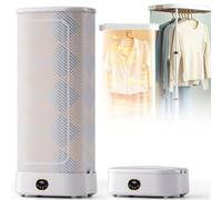 Sèche-Linge Portable, Machine À Repasser À Vapeur, Circulation D'air Chaud À 360°, Minuterie Intelligente, Désinfection Et Séchage Des Vêtements, Système D'entretien Automatique