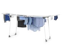 Sèche-linge XXL, 25 m, extensible jusqu'à 260 cm, équipé de roulettes