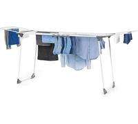 Sèche-linge XXL, gain de place, avec roulettes, jusqu'à 260 cm - 25 mètres de longueur de séchage, idéal pour 2 à 3 cycles de lavage