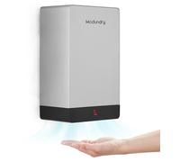 Sèche-mains automatique, 1000 W, 80 m/s, temps de séchage de 7 secondes, couleur argent