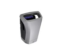JVD Sèche-Mains Stell'Air gris métallisé - Séchage en 10-15s - Haute performance 800 W - Sans contact, Automatique avec capteur capacitif - Montage mural
