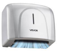 VEVOR Sèche-Mains Automatique Mural 1300 W avec Filtre HEPA, Sèche-Mains Électrique pour Salle de Bain, Maison, Bureau à Domicile et Maison d'Hôtes, Séchage Rapide, avec Boîtier en ABS, Deux Modes