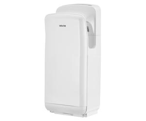 Sèche-mains vertical VEVOR, sèche-mains électrique à jet d'air avec filtre HEPA, moteur 19 000 tr/min et double flux d'air, sèche-mains automatique en ABS avec ions négatifs, à fixation murale pour us