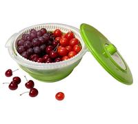 Sèche-salade pliable avec panier à double couche