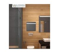 Sèche-serviette à inertie TACTILO Carré Natura Noir 800W - Valderoma NN08BSA