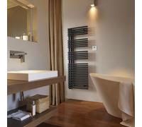 Sèche-serviette ACOVA CALA Asymétrique à Gauche électrique 500W Black Matt 0557 TLNL-050-50/GFC0557