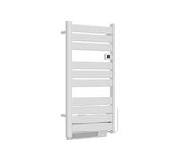 Sèche-serviette aluminium 1500W soufflerie barres plates blanc