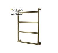 Sèche-serviette électrique Cristina Sereno avec interrupteur Or brossé PVD - MSE57296P