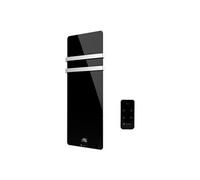 Sèche-Serviette Electrique en Verre mural Omiros 850 W Noir