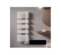 Sèche-serviette électrique JAZZ S 500W noir collecteurs à gauche 126x50cm acier