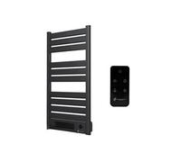 Sèche-Serviette Electrique mural avec Soufflerie Omiros 2000 W Noir