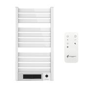Sèche-Serviette Electrique mural avec Soufflerie Omiros 2000 W Blanc