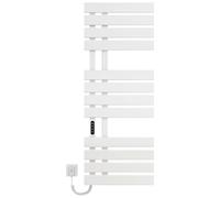 Seche Serviette Electrique, Smart Towel Sèche-Serviettes électrique Blanc | WiFi 500×1300mm, 460W, pour Alexa et Google Home et APP, porte-serviettes électrique, Radiateur Salle de Bain-WiFi White Left