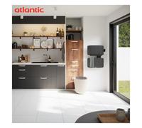 Sèche-serviettes ATLANTIC AMARILIS mât à gauche noir 430W 862585
