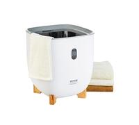 VEVOR Sèche Serviettes 25 L, Chauffe Serviettes avec Écran LED et Colonnes Chauffantes Inférieures, Seau Chauffe Serviettes Intelligent avec Minuterie Réglable Arrêt Auto, pour Couvertures Peignoirs