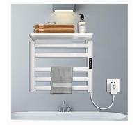Sèche-Serviettes avec écran LED/Minuterie/Température Ajustable, avec Température Constante 500x500mm,White