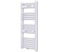 Sèche-serviettes Chauffage Central Incurvé - acier - blanc - 600 x 1160 mm@lzp53u