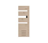 Sèche-serviettes connecté Nefertiti 750W Beige mât droite 550x1547mm