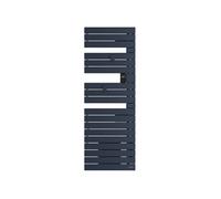 Sèche-serviettes connecté Nefertiti avec soufflerie mât à droite 1500W bleu profond - - 850059