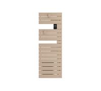Sèche-serviettes connecté Nefertiti étroit soufflerie mât gauche 1500W Beige H 127cm x L 45cm