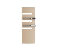 Sèche-serviettes connecté Serenis Premium mât à droite 750W + soufflerie 1000W beige - - 850675