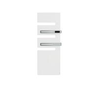 Sèche-serviettes connecté Serenis Premium mât à droite 750W + soufflerie 1000W blanc brillant - - 850669