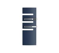 Sèche-serviettes connecté Serenis Premium mât à gauche 750W + soufflerie 1000W bleu profond - - 850670