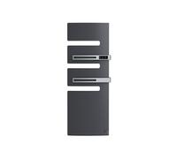 Sèche-serviettes connecté Serenis Premium mât à gauche 750W + soufflerie 1000W graphite - - 850664