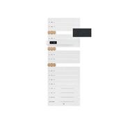 Radiateur électrique sèche-serviettes Allure 3 virtuose Mât à droite avec soufflerie 1750W Gris ardoise/chêne - THERMOR - 483108