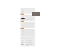 Radiateur électrique sèche-serviettes Allure 3 virtuose Mât à droite avec soufflerie 1750W Gris roche/chêne - THERMOR - 483118