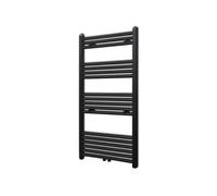 vidaXL Sèche-serviettes Porte-serviette à rails droits Noirs 600x1160 mm 141908