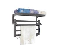 Pur Line Sèche-serviettes électrique NTW-09 avec étagère 55W gris anthracite