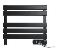 Sèche-serviettes électrique compact noir 100W PURLINE NTW-08 Noir Noir G