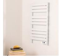 CREATE Sèche-serviettes électrique WARM TOWEL 500W – Au sol ou mural, Blanc, basse consommation