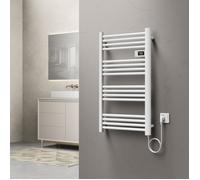 Radiateur sèche-serviettes 'Follo' aluminium 96 x 54 cm blanc